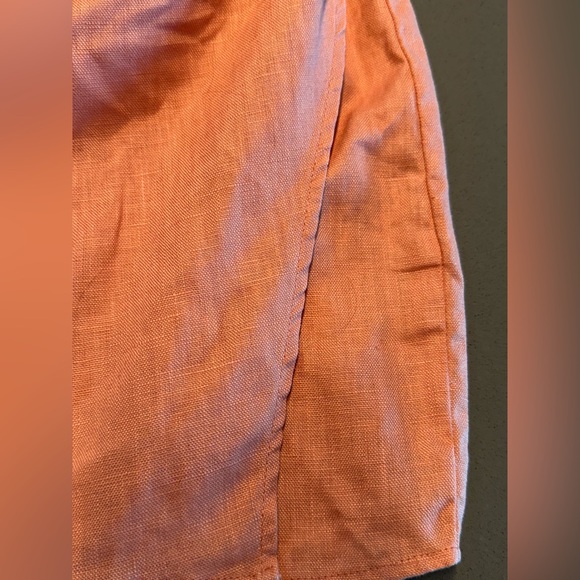 Reformation Dory Linen Dress peachy pink 0 - Picture 7 of 8